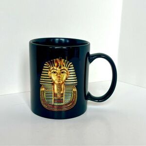 King Tutankhamen Memorabilia Black Mug from the San Francisco Fine Arts Museum